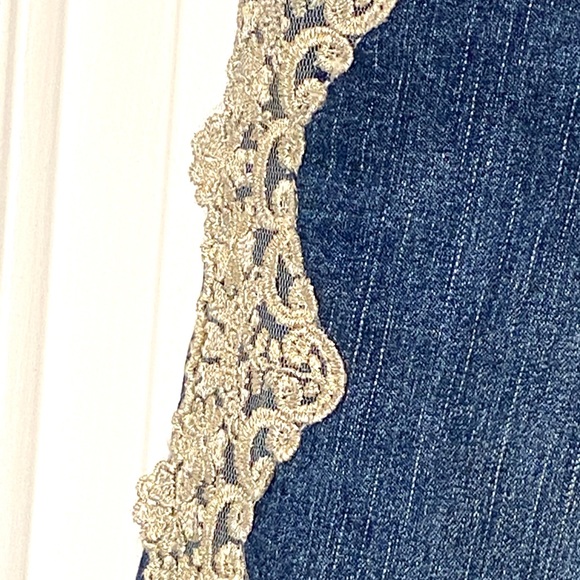 Mishca lace embellished straight leg 8 478 - Picture 3 of 6